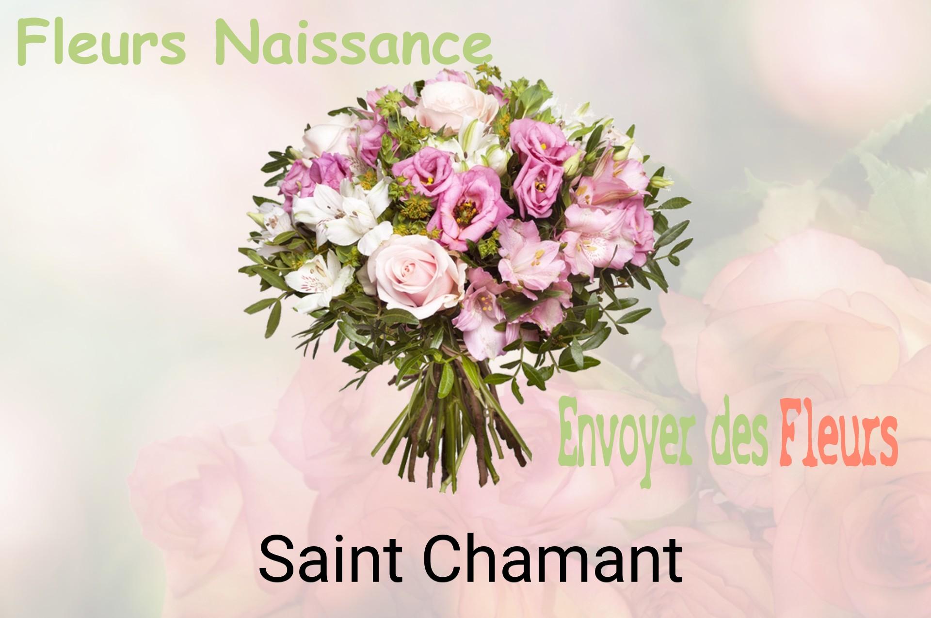 Bouquet de fleurs de naissance livré à Saint-Chamant